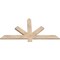 Ekena Millwork Kennewick Smooth Timber Gable Bracket, Douglas Fir, 48"W x 24"H x 1 1/2"D x 3 1/2"F, 12/12 Pitch GBW048X24X0204KEN00SDF - alternate 2